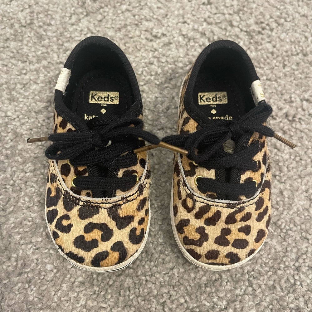 Kids Keds, Kate Spade, Faux Fur Leopard Shoes